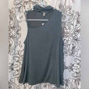 Express One Eleven light blue strappy flowy top